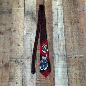 Lakeside Apparel Looney Tunes Tie Featuring Tom and Jerry On Motorcycle